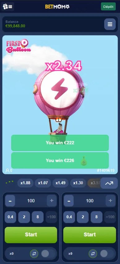 Gagner au Crash Game sur Betmomo